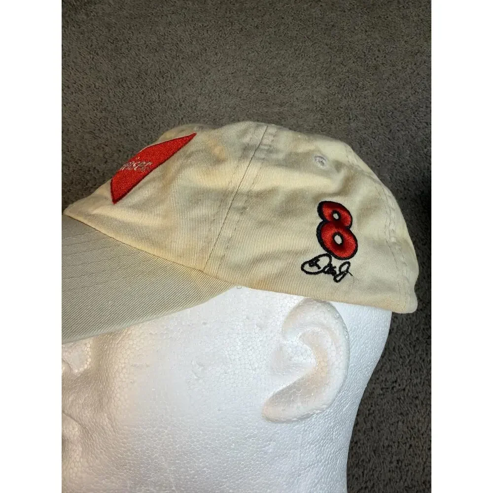 Budweiser Hat Cap Strap Back Mens One Size Beige NASCAR Racing Chase Dale Jr